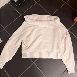 Hollister Cream Cowl Neck Sweater